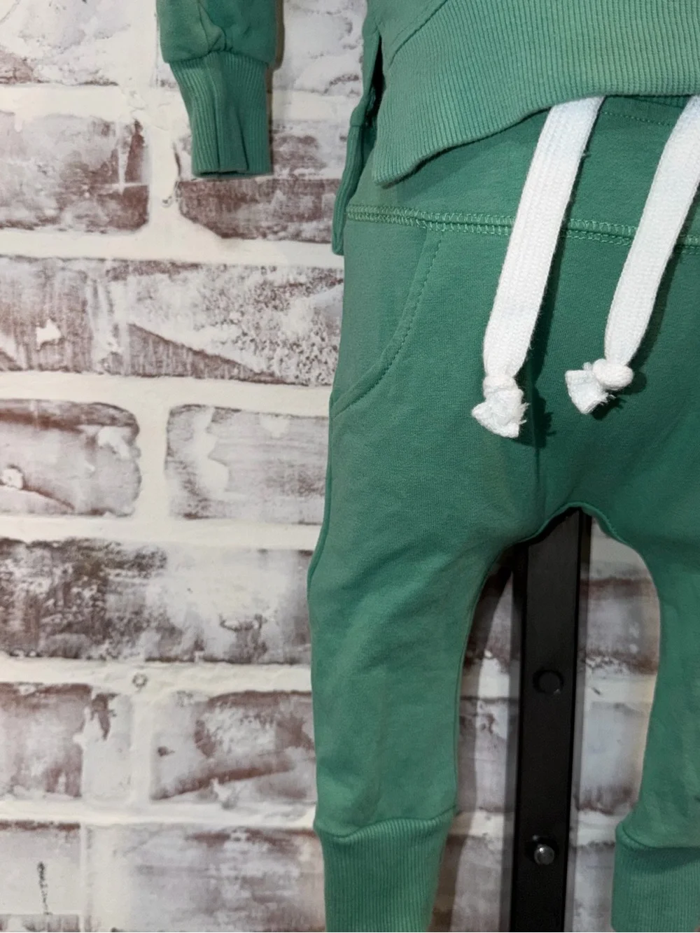 Little Bipsy Green Sweatshirt & Jogger Matching Set